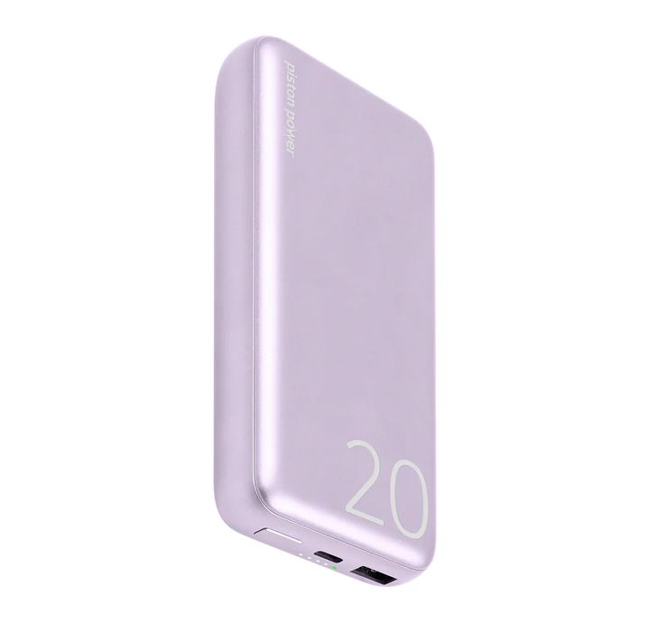 LOGiiX | Piston Power 20000 mAh Aluminum Power Bank - Lavender | LGX-13675