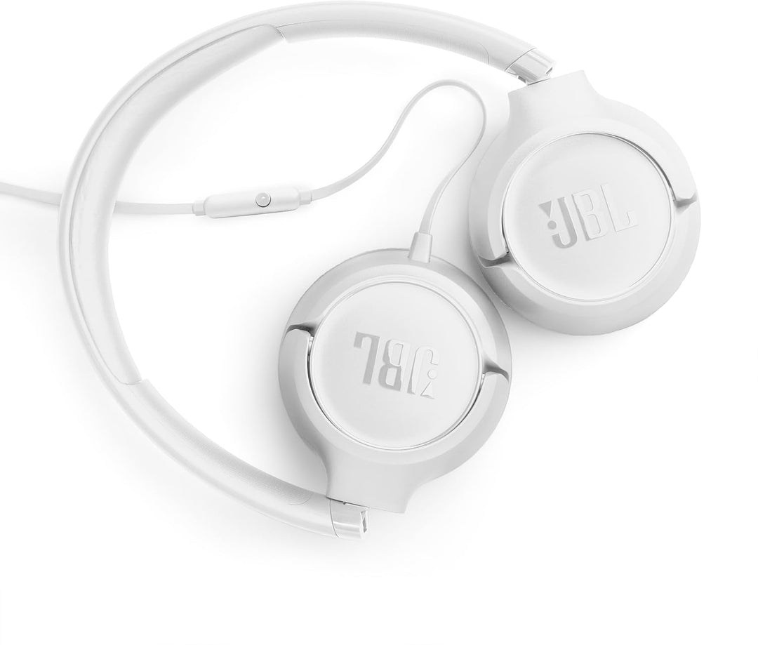 JBL | Tune 530 Wired on-Ear Headphones  3.5mm aux - White | JBLT530WHTAM