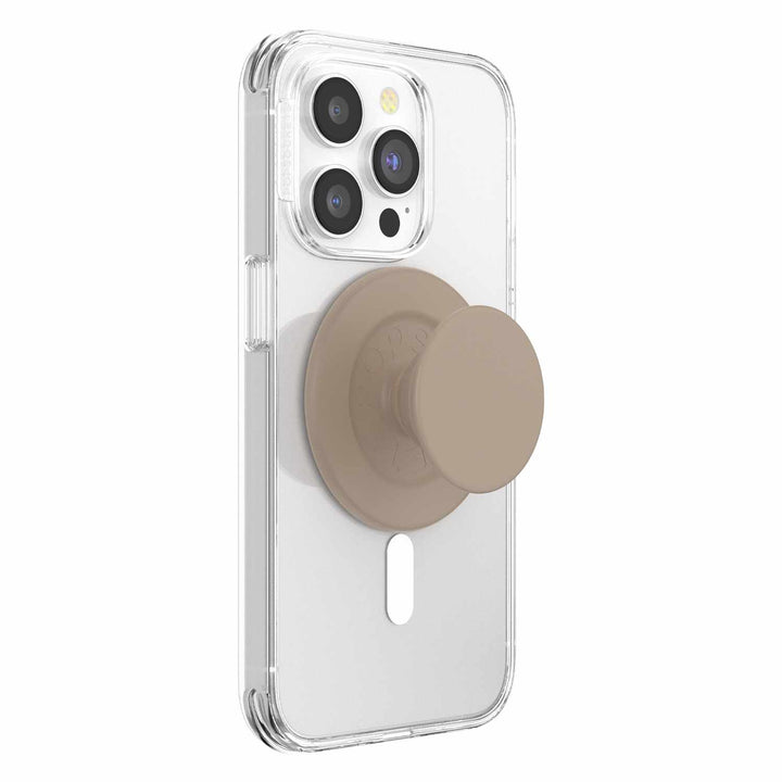 Popsockets | PopGrip for MagSafe Round with Adapter Ring Soft Touch Latte | 123-0559