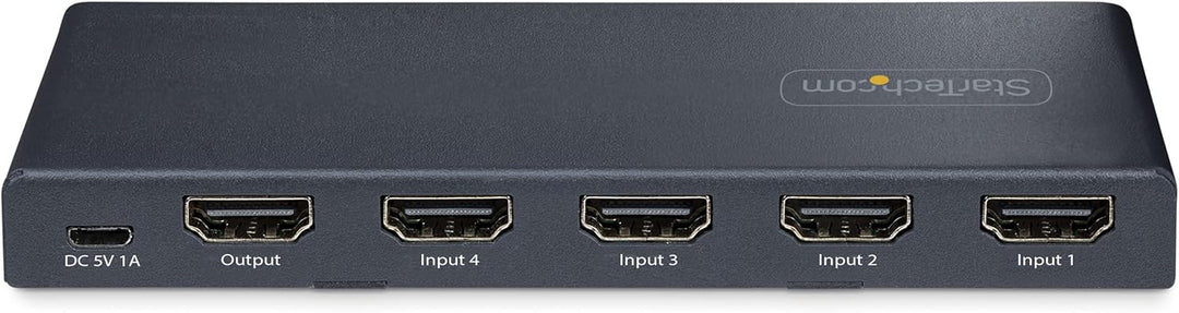 StarTech | 4-port 8K HDMI 2.1 Switcher 4K 120Hz HDR10+, 8K 60Hz UHD, HDMI Switch 4 in 1 Out | 4PORT-8K-HDMI-SWITCH