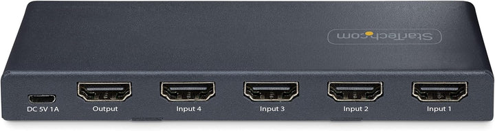 StarTech | 4-port 8K HDMI 2.1 Switcher 4K 120Hz HDR10+, 8K 60Hz UHD, HDMI Switch 4 in 1 Out | 4PORT-8K-HDMI-SWITCH