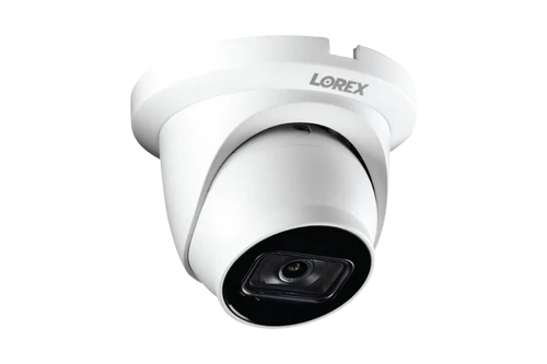 Lorex | Fusion Series 4K Camera Capable 4 Cameras - 2TB Wired NVR System with A14 IP Dome Cameras - White | N4K2-84WD-6