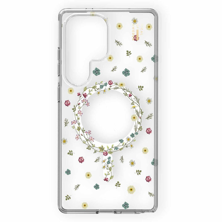 Ideal of Sweden | Clear Case Mid Compatible w/MagSafe Petite for Samsung Galaxy S25 Ultra - Floral | 120-9278