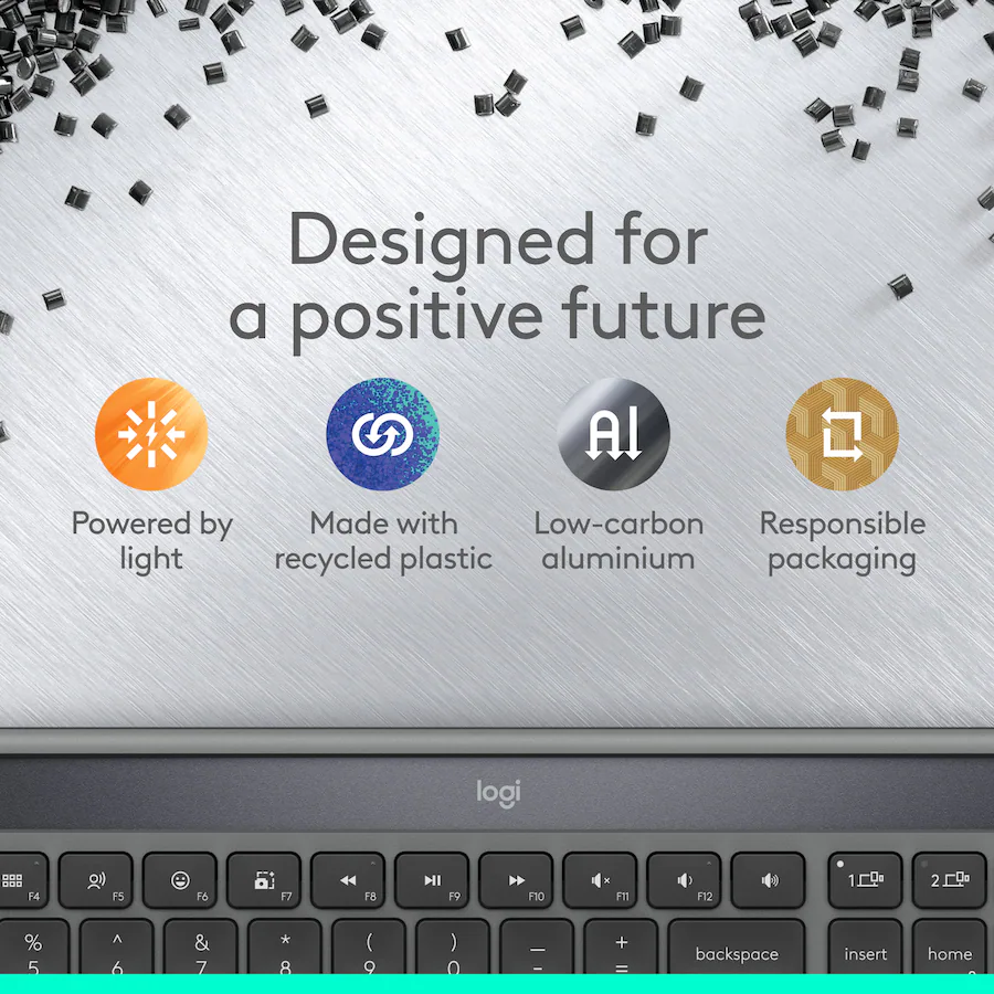 Logitech | Signature Slim Solar+ K980 Keyboard - Graphite | 920-013755