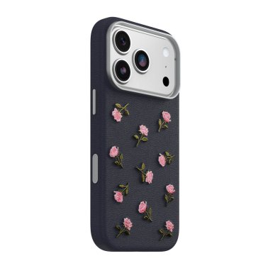Otterbox | Symmetry Cactus Leather iPhone 18 Pro/17 Pro Embroidery MagSafe Case - Manor Bloom | 77-001349