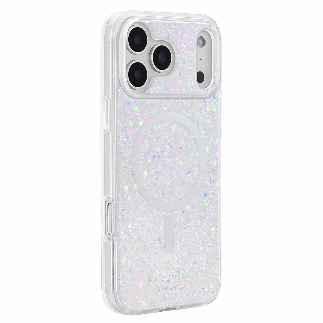 Kate Spade | Protective MagSafe Case iPhone 18 Pro Max /17 Pro Max - Chunky Glitter Iridescent | KS061130
