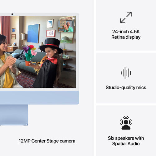 Apple | iMac 24"with Retina 4.5K display 16GB 256GB SSD - Blue | MWUF3LL/A