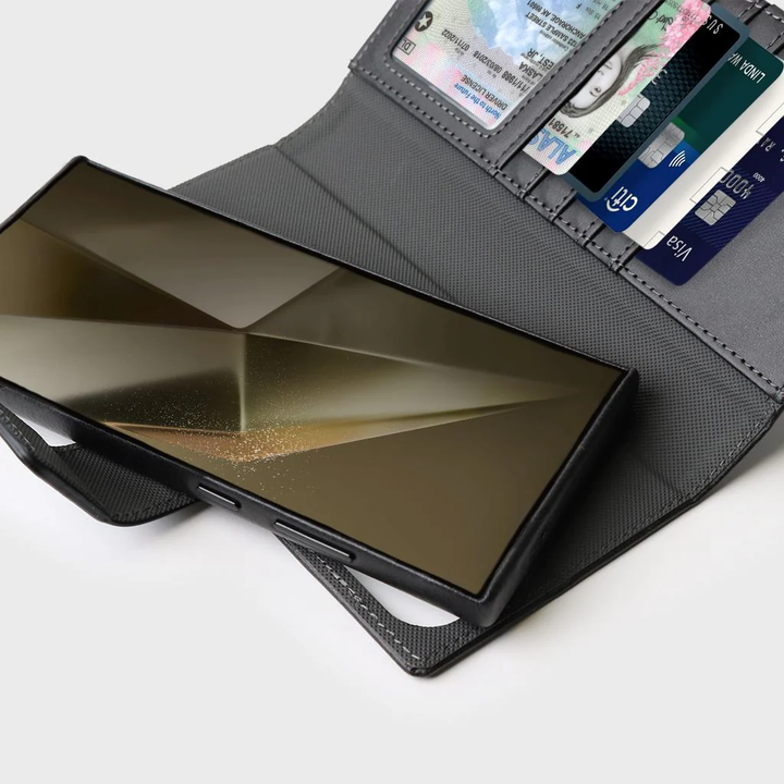 Caseco | Wallet Case with MagSafe for Samsung S26 Ultra - Black | C31F4-01