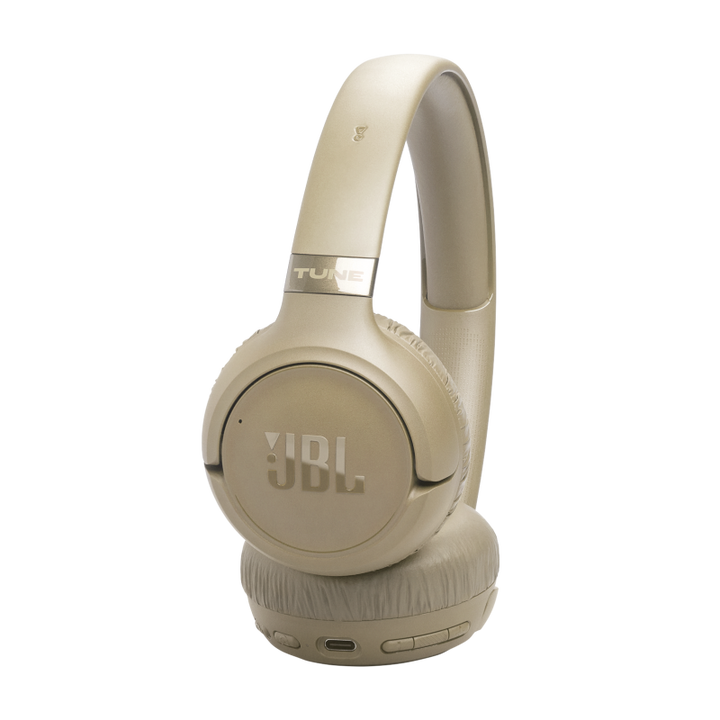 JBL | Tune 680NC Wireless On-ear Noise Cancelling Headphone - Beige | JBLT680NCBEGAM