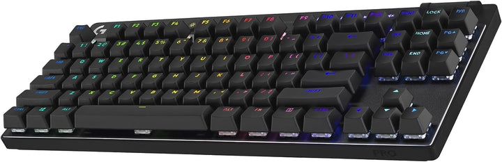 Logitech | G PRO X Tenkeyless Rapid Backlit RGB Magnetic Analog Switches Gaming Keyboard - Black | 920-012127