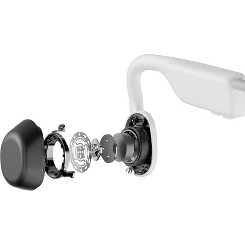 Shokz | OpenMove Alpine White Bluetooth Headset with Mic Bone Conduction - Lightweight  | 52837