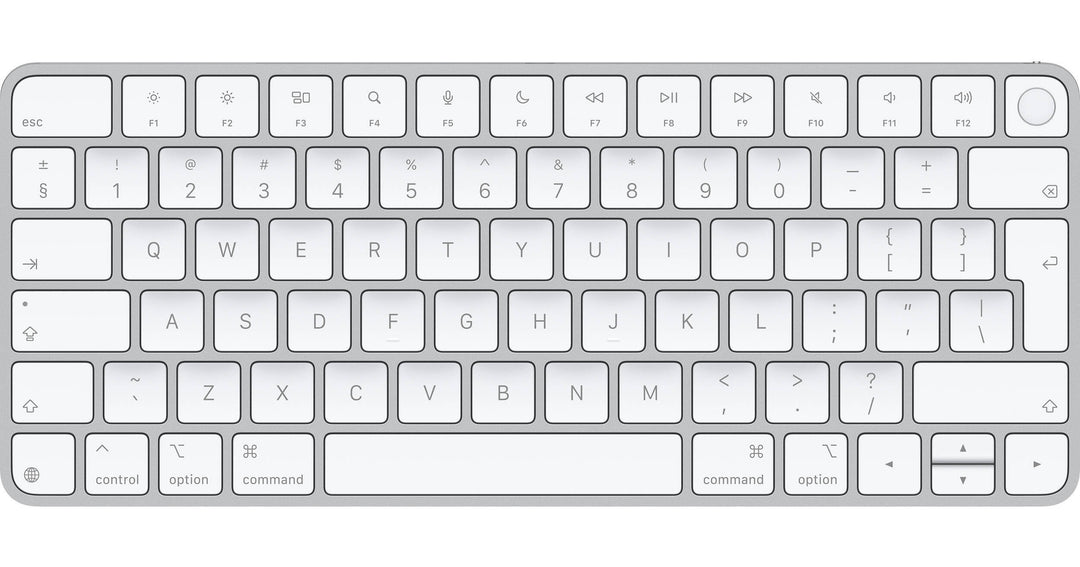 Apple | Magic Keyboard with Touch ID for Mac models with Apple silicon (USB–C) US English - White | MJLY4LL/A