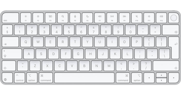 Apple | Magic Keyboard with Touch ID for Mac models with Apple silicon (USB–C) US English - White | MJLY4LL/A