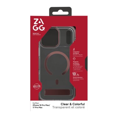 ZAGG | Graphene Santa Cruz Snap iPhone 18 Pro Max/17 Pro Max Kickstand Metallic Case - Burnt Copper | 702322322