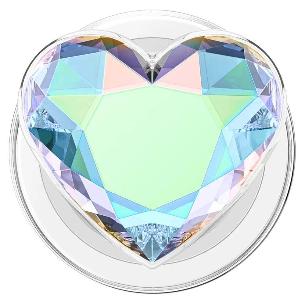 Popsockets | PopGrip for MagSafe Round with Adapter - Iridescent Dichroic Heart | 809056