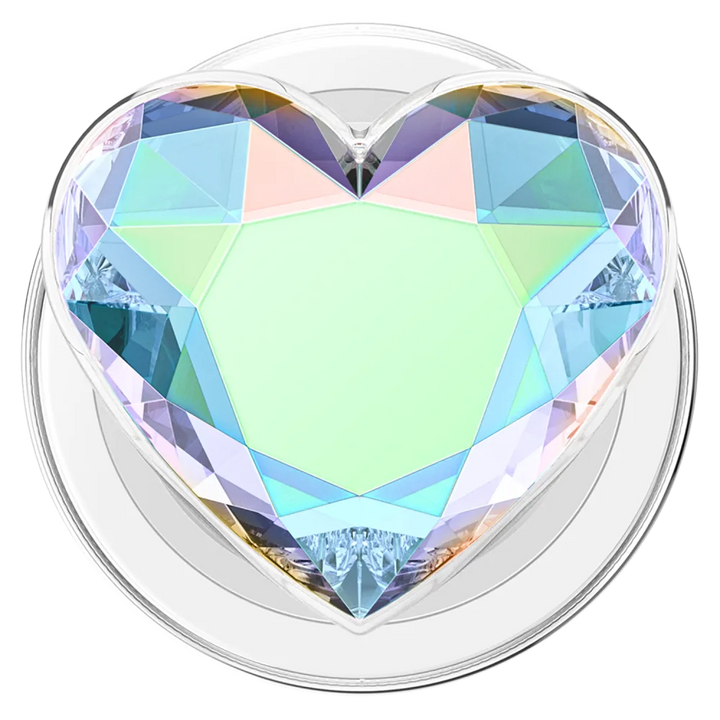 Popsockets | PopGrip for MagSafe Round with Adapter - Iridescent Dichroic Heart | 809056