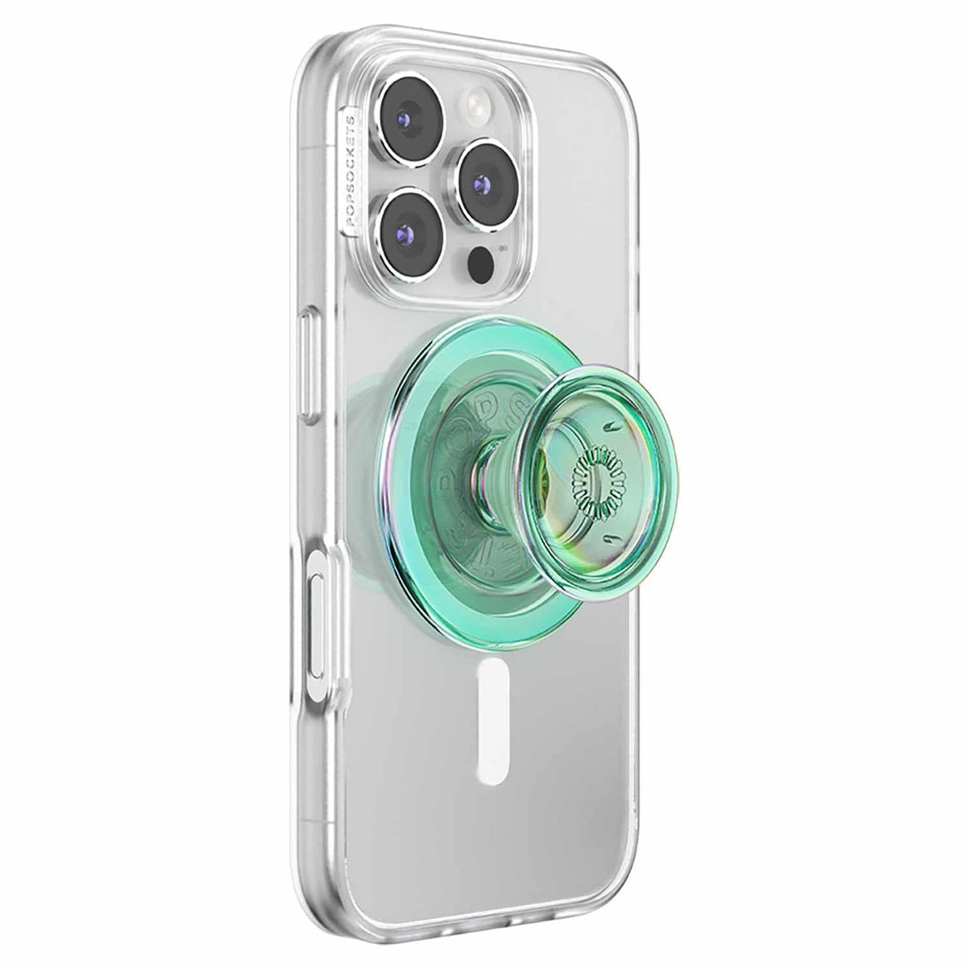 Popsockets | PopGrip for MagSafe Round with Adapter - Iridescent Turqoise | 123-0590