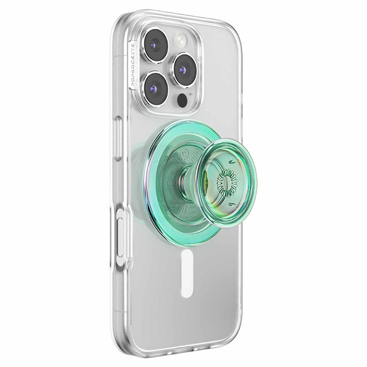Popsockets | PopGrip for MagSafe Round with Adapter - Iridescent Turqoise | 123-0590