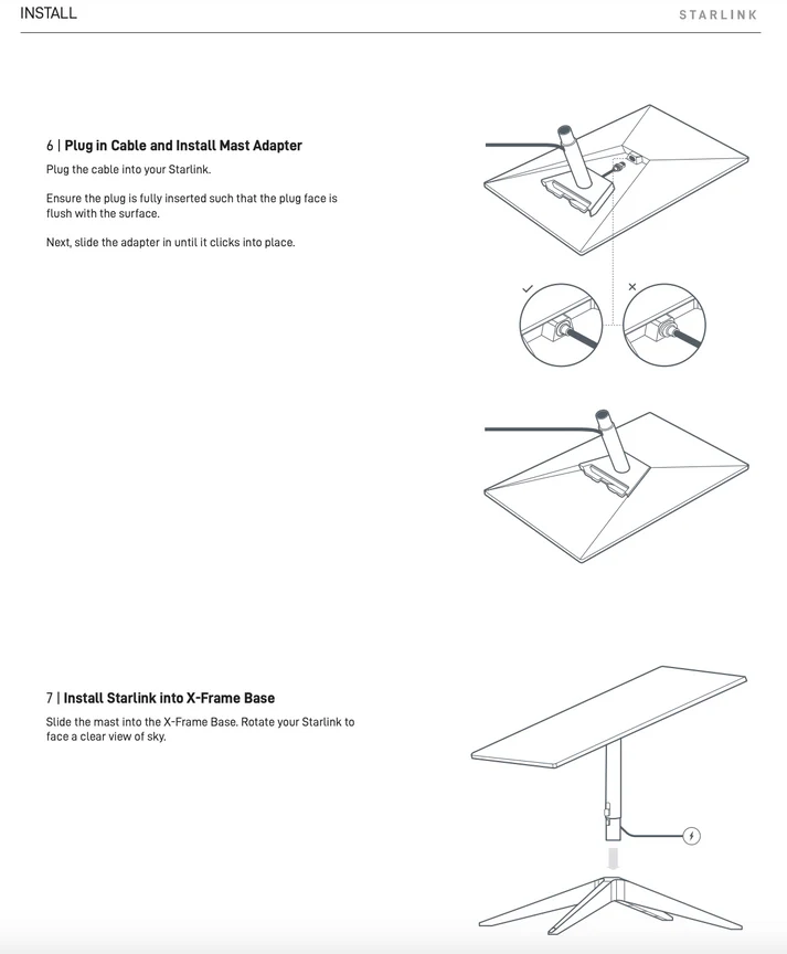 Starlink | Standard Gen 3 (V4) X-Frame Base