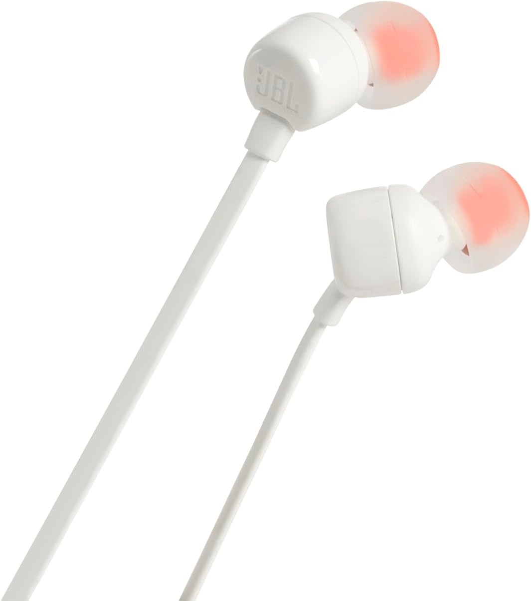 JBL | T Series T110 In Ear Wired Headphones - White | JBLT110WHTAME