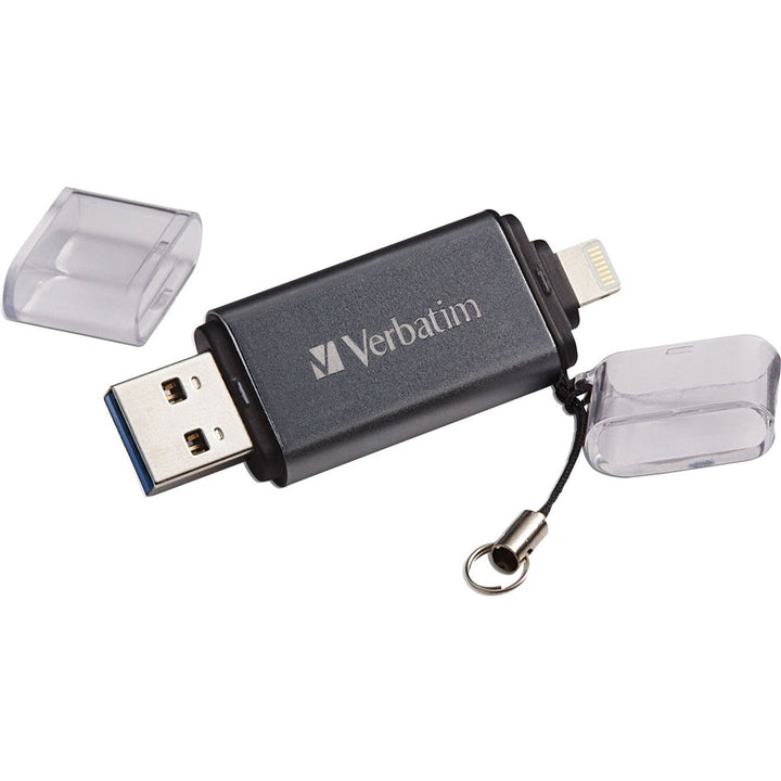 Verbatim | iStore N Go Dual USB3.0 64 GB Flash Driver for Apple Lightning Devices - Graphite | 49301