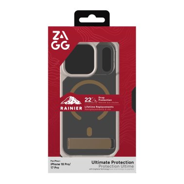 ZAGG | Graphene Rainier Snap iPhone 18 Pro/17 Pro Kickstand Case - Sandstone | 702322341