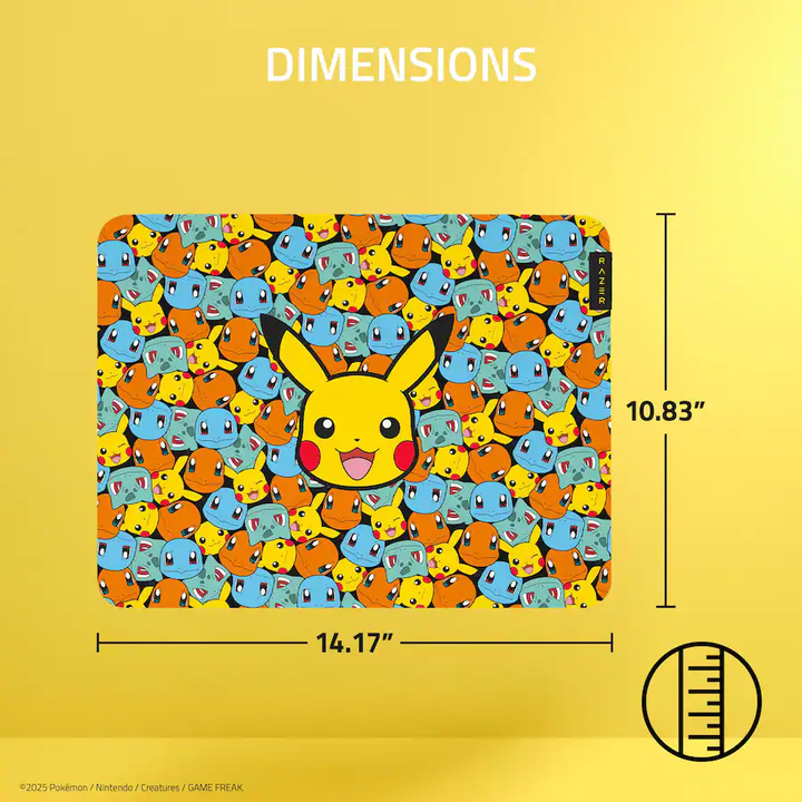 Razer | Gigantus V2 Cloth Gaming Mouse Pad (Medium) - Pokémon Edition | RZ02-03333900-R3M1