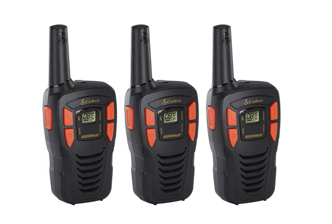 Cobra | 16-Mile Range Two-Way Radio Walkie Talkies 3 Pack | ACXT145-3-DI