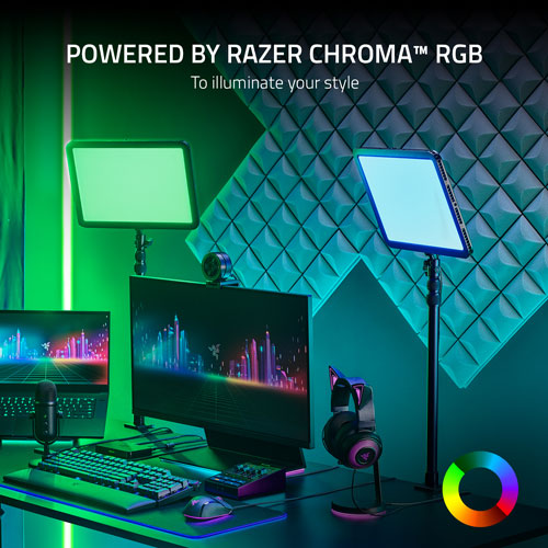 Razer | Key Light Chroma All-in-One Lighting Kit for Streaming | RZ19-04120100-R3U1