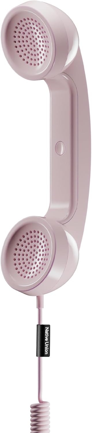 Native Union | POP Phone Retro Telephone Handset with Mic & Speaker, USB-C for iPhone, iPad, Laptop, Tablet - Candy | POP-P-CDY