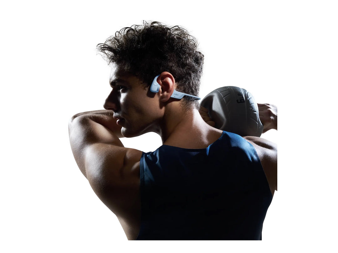 Shokz | OpenRun Pro 2 Bluetooth Headset Noise Cancelling Mic Premium Bone Conduction - Blue | S820-ST-BL-CA-326