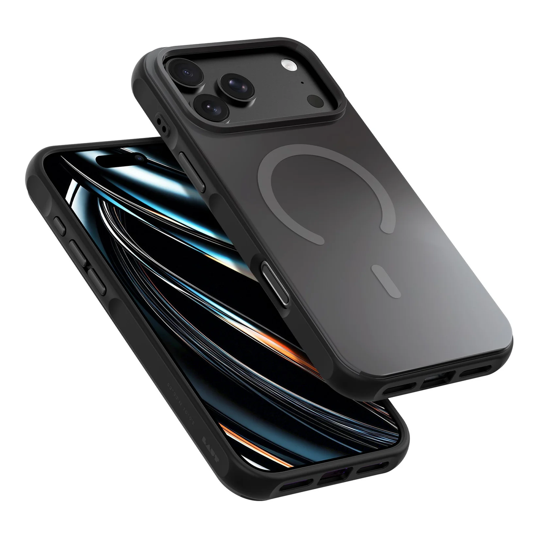 LAUT | HUEX WAVE for iPhone 18 Pro/17 Pro - Midnight Silver | L_IP26B_HW_BK