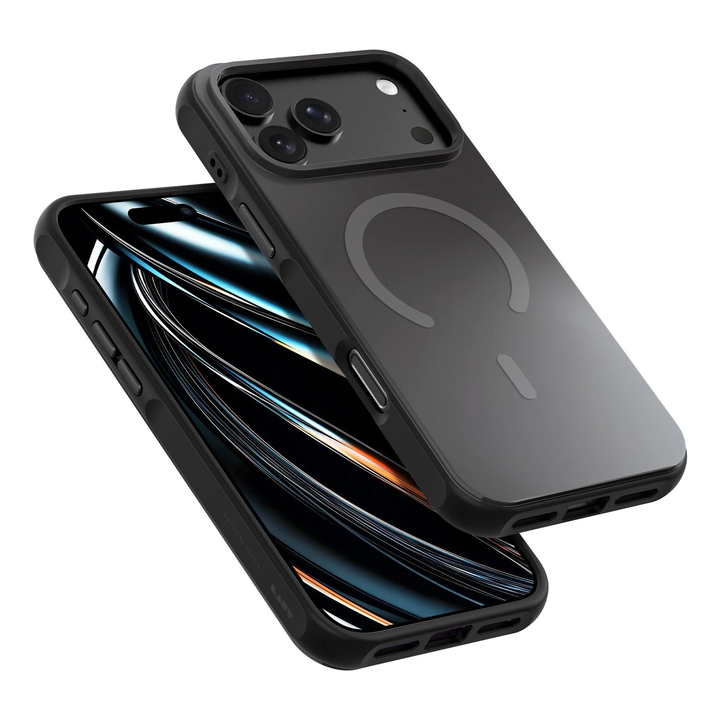 LAUT | HUEX WAVE for iPhone 18 Pro/17 Pro - Midnight Silver | L_IP26B_HW_BK