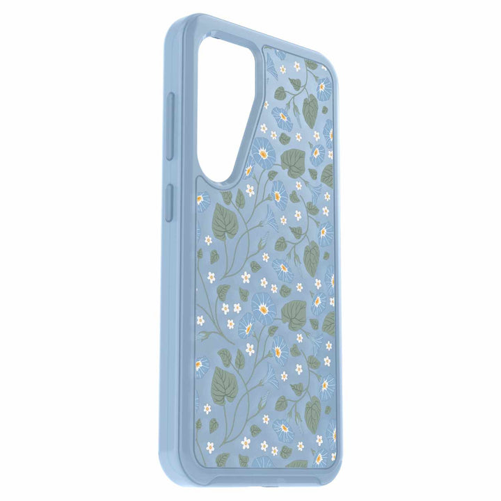 //// Otterbox | Symmetry Series Case Samsung Galaxy S24 - Clear/Blue (Dawn Floral) | 77-94589