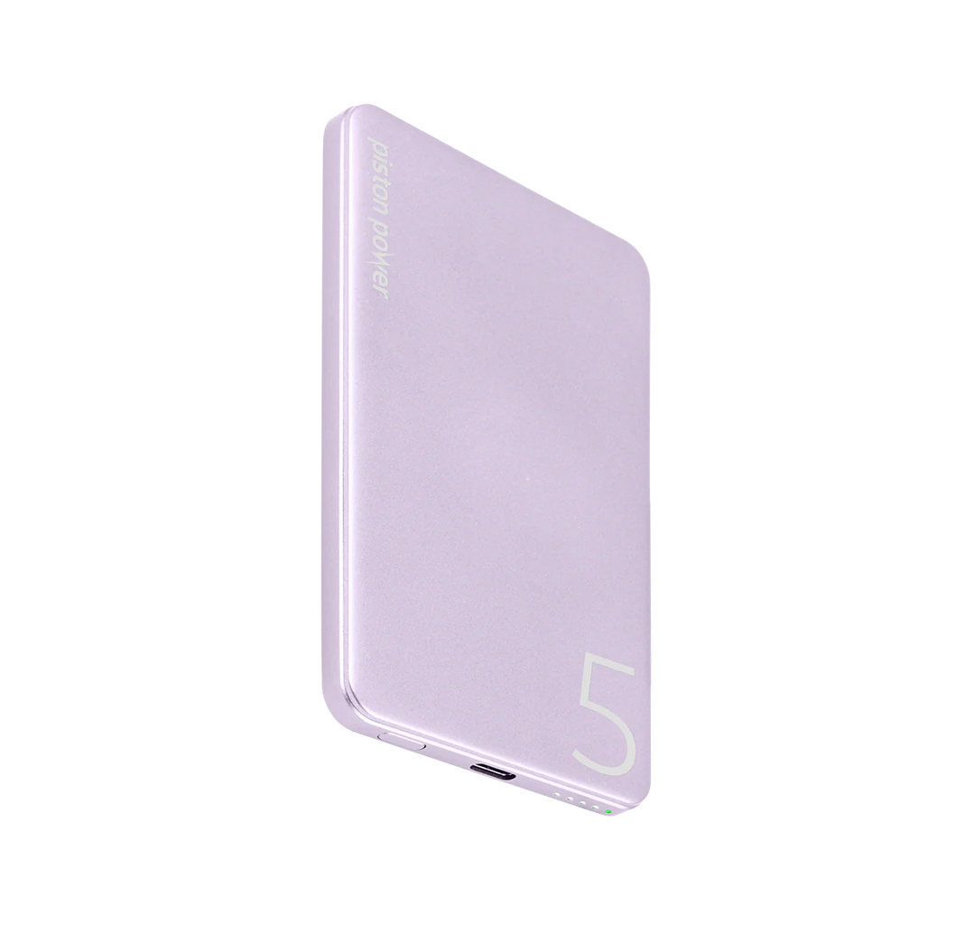 LOGiiX | Piston Power 5000 mAh Aluminum Power Bank - Lavender | LGX-13669