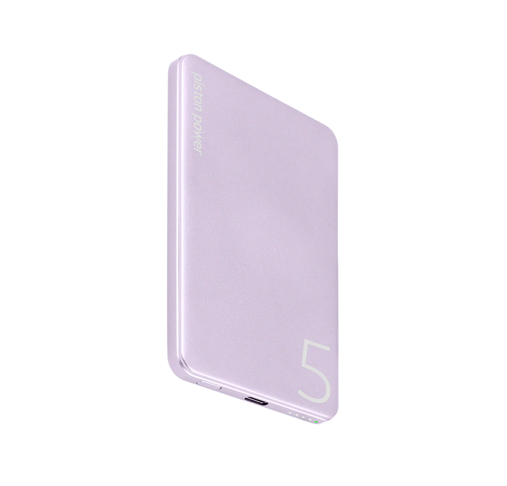 LOGiiX | Piston Power 5000 mAh Aluminum Power Bank - Lavender | LGX-13669