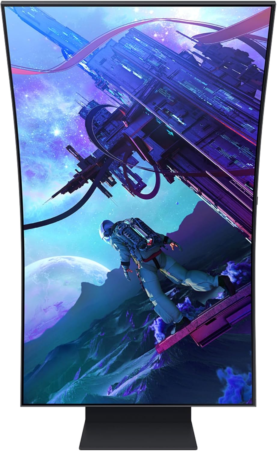Samsung | Odyssey Arc 55" 4K Ultra HD 165Hz 1ms GTG Curved VA LCD FreeSync Gaming Monitor - Black LS55CG970NNXGO