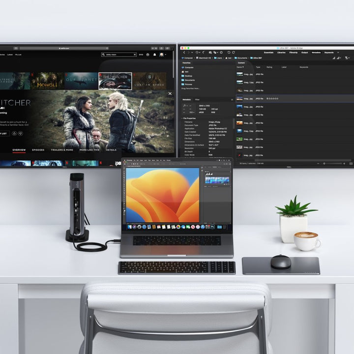 Satechi | Thunderbolt 4 MultiMedia Pro Dock - US - Space Gray | ST-DT4PMM-US