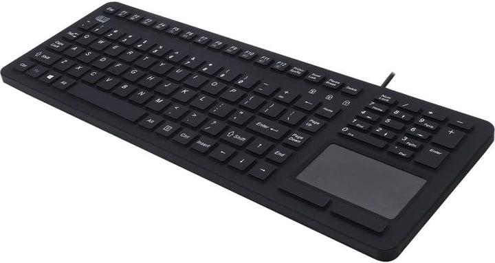 Adesso | Adesso SlimTouch Antimicrobial Waterproof USB Touchpad Keyboard - Black | AKB-270UB