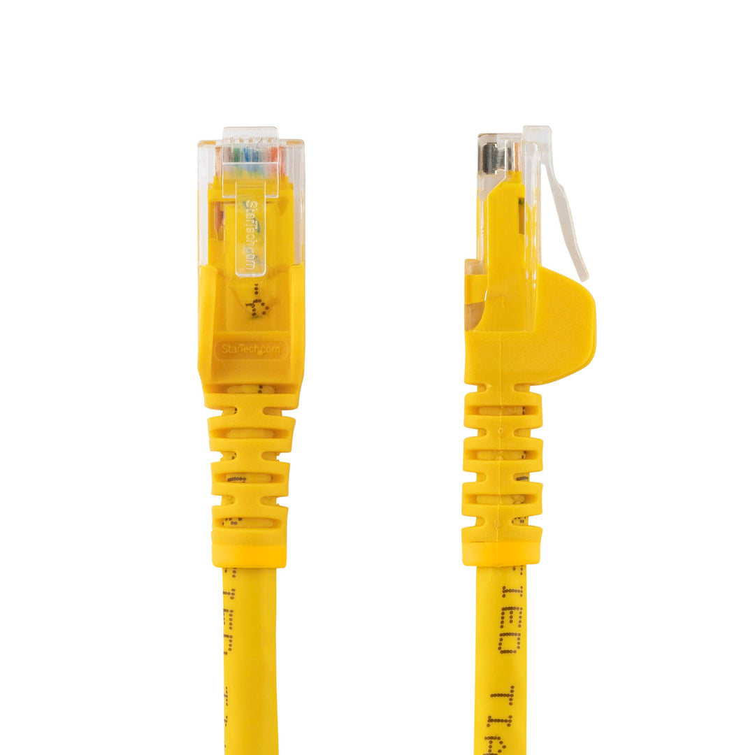 Startech | CAT6 Ethernet Cable 10 Gigabit Snagless RJ45 650MHz 100W PoE Patch Cord 15ft - Yellow | N6PATCH15YL