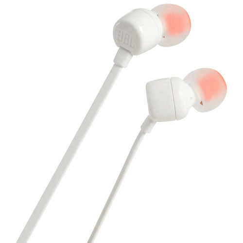 JBL | T110 Tune Series In-ear Headphones - White | JBLT110WHTAM