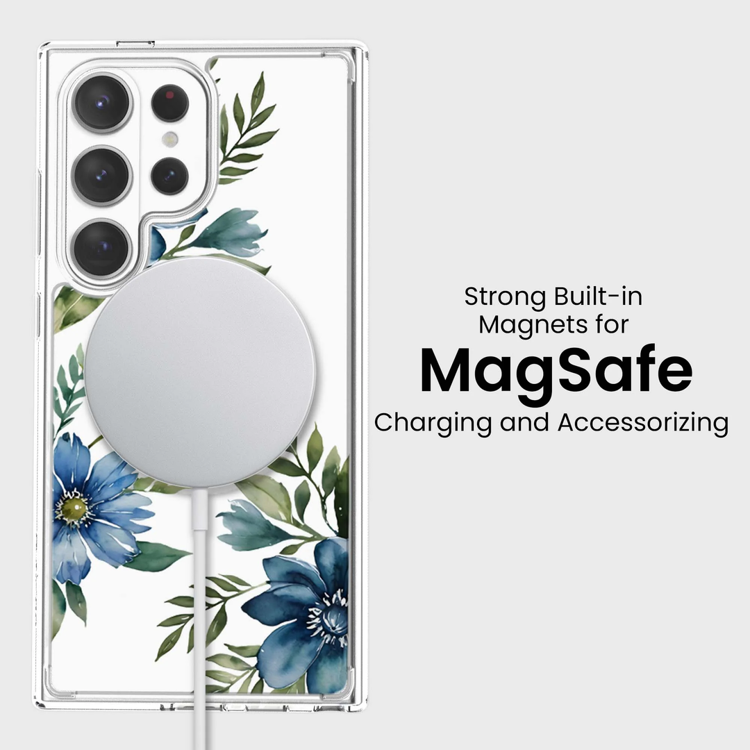 Caseco | Case for Samsung S26 Ultra - Blue Floral | ED24F4-FL