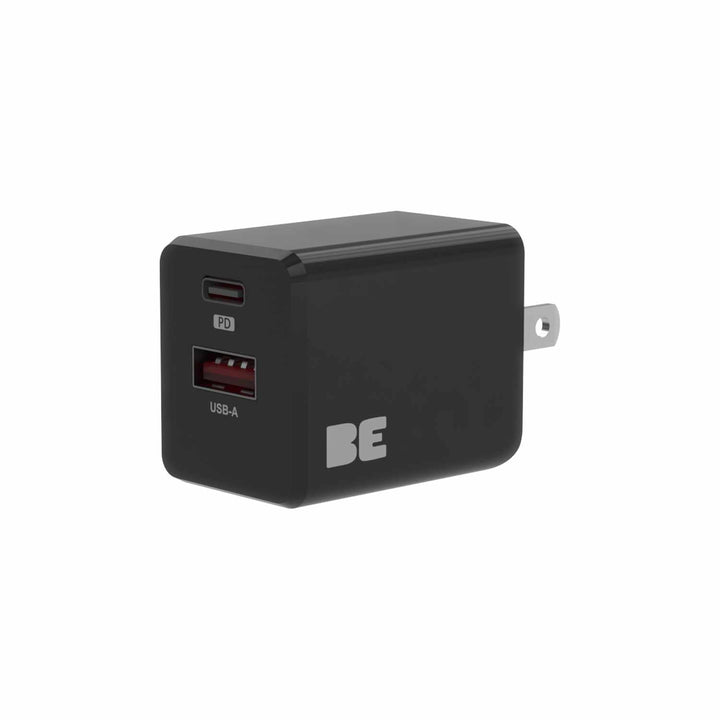 /// Blu Element | Wall Charger Dual USB-C 20W PD and USB-A Bulk - Black | 101-1470