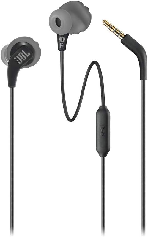 JBL | Endurance Run 3 Wired 3.5mm - Black & Gray | JBLENDURRUN3BLKGAM