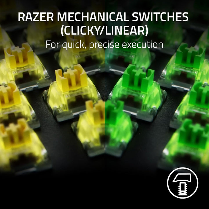 Razer Renewed | BlackWidow V4 X Mechanical Gaming Keyboard - Green Switch | RZ03-04700200-R3UR | 60 DAYS WARRANTY
