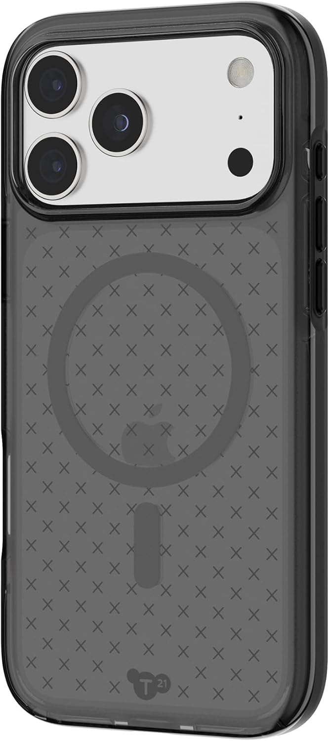 Tech21 | EvoCheck Case for iPhone 17 Pro Max – Smokey/Black | T21-11332