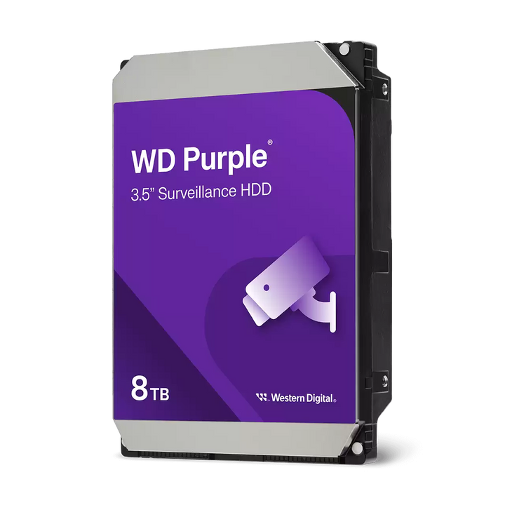 Western Digital | 8TB WD Purple Surveillance Internal Hard Drive HDD - SATA 6 Gb/s, 256 MB Cache, 3.5" | WD85PURZ
