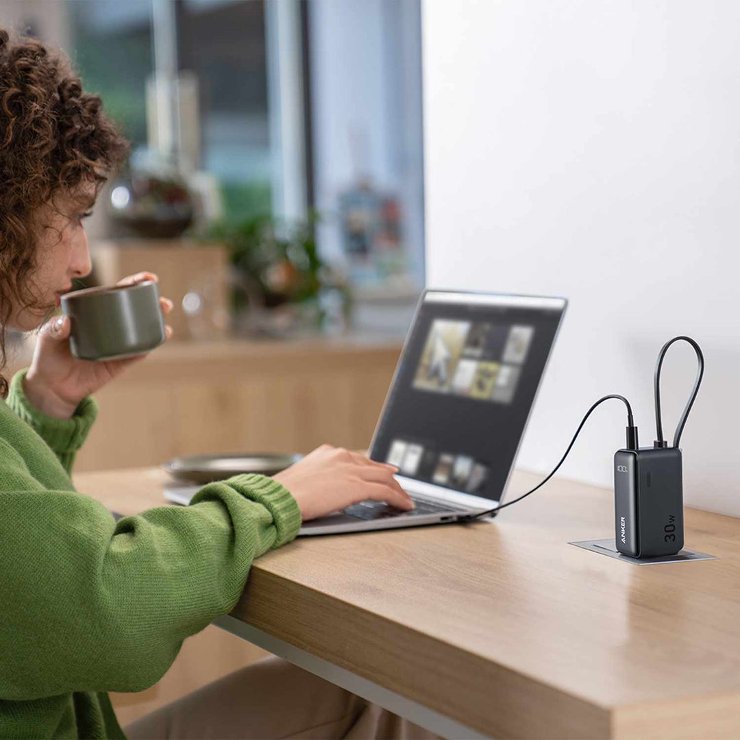 Anker | Fusion Power Bank 5.000mAh 22.5W with USB-C Cable - Black | A1636H115