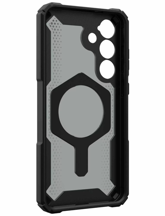 UAG | Plasma XTE Rugged Kickstand Case w/Magnet for Samsung Galaxy S25+ - Black / Orange | 120-9122