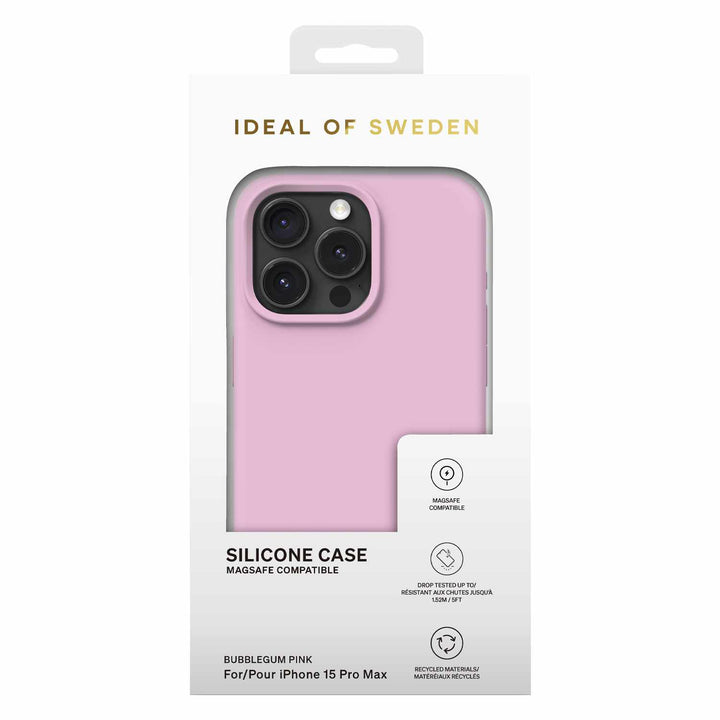 Ideal of Sweden |Silicone MagSafe Case Bubblegum Pink for iPhone 15 Pro Max - Pink | 120-8273